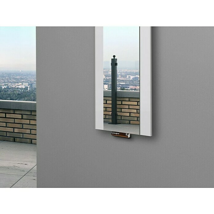 BAUHAUS Designheizkörper Singapur 47 X 120 Cm, Mit 1 Handtuchhalter (50 Mm), 799 W Bei 75/65/20 °C, Weiß 7 BAUHAUS Designheizkörper Singapur 47 X 120 Cm, Mit 1 Handtuchhalter (50 Mm), 799 W Bei 75/65/20 °C, Weiß – Bild 5