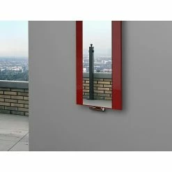 BAUHAUS Designheizkörper Singapur 47 X 120 Cm, Ohne Handtuchhalter, 799 W Bei 75/65/20 °C, Rot -Sanitärinstallation Verkaufsladen 12 2740