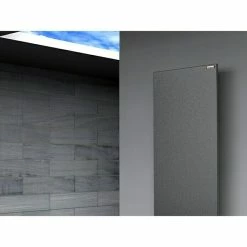 BAUHAUS Designheizkörper Manhattan 2 47 X 120 Cm, Ohne Handtuchhalter, 799 W Bei 75/65/20 °C, Moonstone-Grau -Sanitärinstallation Verkaufsladen 12 2763