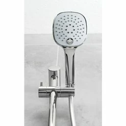 BAUHAUS Camargue Brausegarnitur Gratl Art Strahl: Kraftvoller Duschregen, Massageregen, Sanfter Duschregen Mit Luftumsprudeltem Duschregen, Chrom -Sanitärinstallation Verkaufsladen 12 277