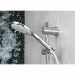 BAUHAUS Camargue Brausegarnitur Gratl Art Strahl: Kraftvoller Duschregen, Massageregen, Sanfter Duschregen Mit Luftumsprudeltem Duschregen, Chrom -Sanitärinstallation Verkaufsladen 12 278