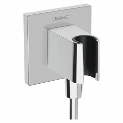 BAUHAUS Hansgrohe Wandanschlussbogen Fixfit E ½″, Chrom, Eckig