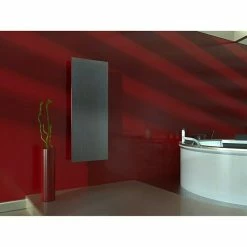 BAUHAUS Designheizkörper Manhattan 2 47 X 120 Cm, Ohne Handtuchhalter, 799 W Bei 75/65/20 °C, Edelstahl Matt