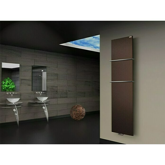 BAUHAUS Designheizkörper Manhattan 3 47 X 180 Cm, Mit 2 Handtuchhalter (15 Mm), 1.118 W Bei 75/65/20 °C, Braun 5 BAUHAUS Designheizkörper Manhattan 3 47 X 180 Cm, Mit 2 Handtuchhalter (15 Mm), 1.118 W Bei 75/65/20 °C, Braun – Bild 3