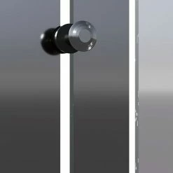 BAUHAUS Admiral Designheizkörper Tokio 55 X 180 Cm, 640 W, Chrom Effekt, Spiegel -Sanitärinstallation Verkaufsladen 12 2876