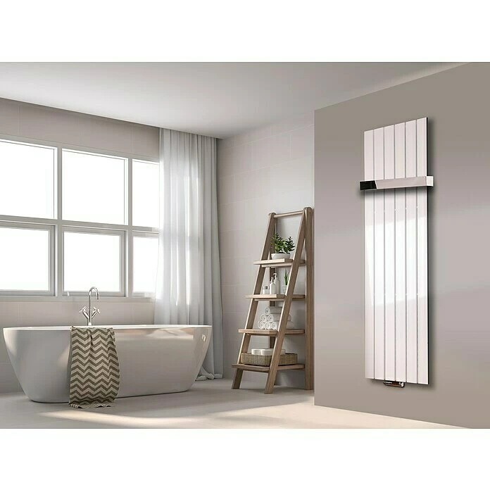 BAUHAUS Designheizkörper Peking 47 X 180 Cm, 1 Handtuchhalter (50 Mm) Glänzend, 1.118 W Bei 75/65/20 °C, Weiß 3 BAUHAUS Designheizkörper Peking 47 X 180 Cm, 1 Handtuchhalter (50 Mm) Glänzend, 1.118 W Bei 75/65/20 °C, Weiß