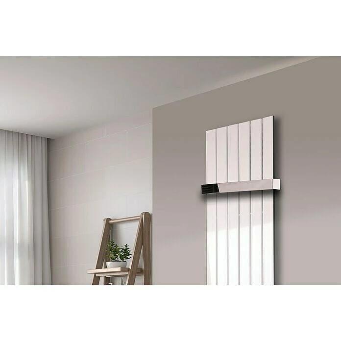 BAUHAUS Designheizkörper Peking 47 X 180 Cm, 1 Handtuchhalter (50 Mm) Glänzend, 1.118 W Bei 75/65/20 °C, Weiß 5 BAUHAUS Designheizkörper Peking 47 X 180 Cm, 1 Handtuchhalter (50 Mm) Glänzend, 1.118 W Bei 75/65/20 °C, Weiß – Bild 3