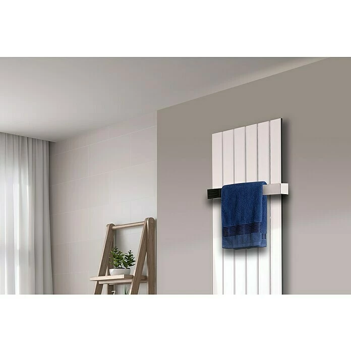 BAUHAUS Designheizkörper Peking 47 X 180 Cm, 1 Handtuchhalter (50 Mm) Glänzend, 1.118 W Bei 75/65/20 °C, Weiß 6 BAUHAUS Designheizkörper Peking 47 X 180 Cm, 1 Handtuchhalter (50 Mm) Glänzend, 1.118 W Bei 75/65/20 °C, Weiß – Bild 4