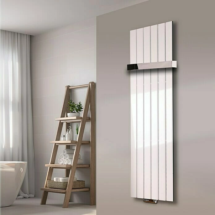 BAUHAUS Designheizkörper Peking 47 X 180 Cm, 1 Handtuchhalter (50 Mm) Glänzend, 1.118 W Bei 75/65/20 °C, Weiß 8 BAUHAUS Designheizkörper Peking 47 X 180 Cm, 1 Handtuchhalter (50 Mm) Glänzend, 1.118 W Bei 75/65/20 °C, Weiß – Bild 6