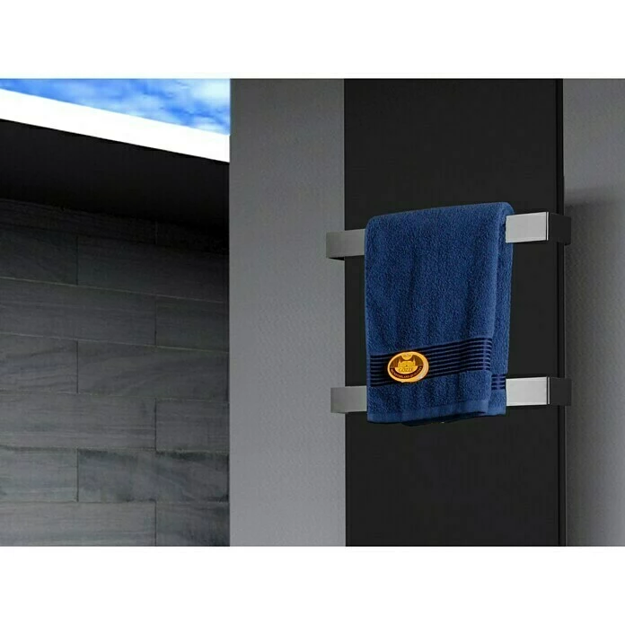 BAUHAUS Designheizkörper Manhattan 3 47 X 180 Cm, Mit 2 Handtuchhalter (50 Mm), 1.118 W Bei 75/65/20 °C, Schwarz 5 BAUHAUS Designheizkörper Manhattan 3 47 X 180 Cm, Mit 2 Handtuchhalter (50 Mm), 1.118 W Bei 75/65/20 °C, Schwarz – Bild 3