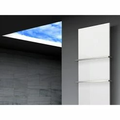 BAUHAUS Designheizkörper Manhattan 3 47 X 180 Cm, Mit 2 Handtuchhalter (15 Mm), 1.118 W Bei 75/65/20 °C, Weiß -Sanitärinstallation Verkaufsladen 12 2946