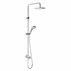 BAUHAUS Hansa Viva Duschsystem Lochabstand: 83 Cm, Anzahl Strahlarten: 3 Stk., Chrom