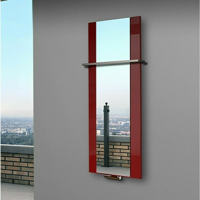 BAUHAUS Designheizkörper Singapur 47 X 120 Cm, Mit 1 Handtuchhalter (15 Mm), 799 W Bei 75/65/20 °C, Rot 8 BAUHAUS Designheizkörper Singapur 47 X 120 Cm, Mit 1 Handtuchhalter (15 Mm), 799 W Bei 75/65/20 °C, Rot – Bild 6