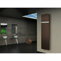 BAUHAUS Designheizkörper Manhattan 3 47 X 180 Cm, Mit 1 Handtuchhalter (50 Mm), 1.118 W Bei 75/65/20 °C, Braun -Sanitärinstallation Verkaufsladen 12 2964