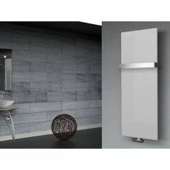 BAUHAUS Designheizkörper Manhattan 2 47 X 120 Cm, Mit 1 Handtuchhalter (50 Mm), 799 W Bei 75/65/20 °C, Weiß -Sanitärinstallation Verkaufsladen 12 2975