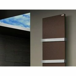 BAUHAUS Designheizkörper Manhattan 3 47 X 180 Cm, Mit 2 Handtuchhalter (50 Mm), 1.118 W Bei 75/65/20 °C, Braun -Sanitärinstallation Verkaufsladen 12 3009