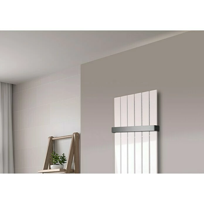 BAUHAUS Designheizkörper Peking 47 X 120 Cm, Mit 1 Handtuchhalter (50 Mm), 799 W Bei 75/65/20 °C, Weiß 5 BAUHAUS Designheizkörper Peking 47 X 120 Cm, Mit 1 Handtuchhalter (50 Mm), 799 W Bei 75/65/20 °C, Weiß – Bild 3