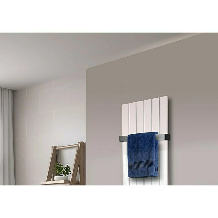 BAUHAUS Designheizkörper Peking 47 X 120 Cm, Mit 1 Handtuchhalter (50 Mm), 799 W Bei 75/65/20 °C, Weiß 6 BAUHAUS Designheizkörper Peking 47 X 120 Cm, Mit 1 Handtuchhalter (50 Mm), 799 W Bei 75/65/20 °C, Weiß – Bild 4