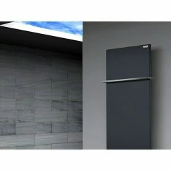 BAUHAUS Designheizkörper Manhattan 2 47 X 120 Cm, Mit 1 Handtuchhalter (15 Mm), 799 W Bei 75/65/20 °C, Anthrazit -Sanitärinstallation Verkaufsladen 12 3039