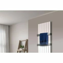 BAUHAUS Designheizkörper Peking 47 X 180 Cm, Mit 2 Handtuchhalter (50 Mm), 1.118 W Bei 75/65/20 °C, Weiß -Sanitärinstallation Verkaufsladen 12 3045