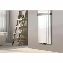 BAUHAUS Designheizkörper Peking 47 X 180 Cm, Mit 2 Handtuchhalter (50 Mm), 1.118 W Bei 75/65/20 °C, Weiß -Sanitärinstallation Verkaufsladen 12 3046