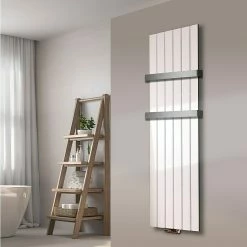 BAUHAUS Designheizkörper Peking 47 X 180 Cm, Mit 2 Handtuchhalter (50 Mm), 1.118 W Bei 75/65/20 °C, Weiß -Sanitärinstallation Verkaufsladen 12 3047