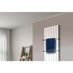 BAUHAUS Designheizkörper Peking 47 X 180 Cm, Mit 2 Handtuchhalter (15 Mm), 1.118 W Bei 75/65/20 °C, Weiß -Sanitärinstallation Verkaufsladen 12 3074