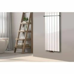 BAUHAUS Designheizkörper Peking 47 X 180 Cm, Mit 2 Handtuchhalter (15 Mm), 1.118 W Bei 75/65/20 °C, Weiß -Sanitärinstallation Verkaufsladen 12 3075