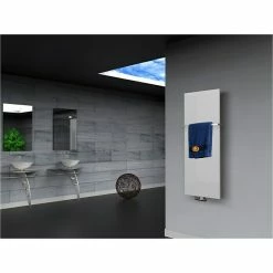 BAUHAUS Designheizkörper Manhattan 2 47 X 120 Cm, Mit 1 Handtuchhalter (15 Mm), 799 W Bei 75/65/20 °C, Weiß -Sanitärinstallation Verkaufsladen 12 3088