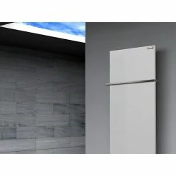 BAUHAUS Designheizkörper Manhattan 2 47 X 120 Cm, Mit 1 Handtuchhalter (15 Mm), 799 W Bei 75/65/20 °C, Weiß -Sanitärinstallation Verkaufsladen 12 3089