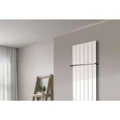 BAUHAUS Designheizkörper Peking 47 X 180 Cm, Mit 1 Handtuchhalter (50 Mm), 1.118 W Bei 75/65/20 °C, Weiß -Sanitärinstallation Verkaufsladen 12 3104