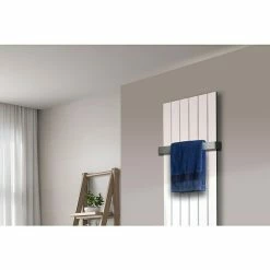 BAUHAUS Designheizkörper Peking 47 X 180 Cm, Mit 1 Handtuchhalter (50 Mm), 1.118 W Bei 75/65/20 °C, Weiß -Sanitärinstallation Verkaufsladen 12 3105