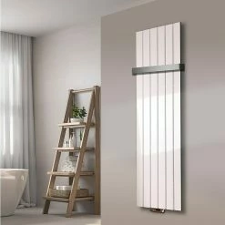 BAUHAUS Designheizkörper Peking 47 X 180 Cm, Mit 1 Handtuchhalter (50 Mm), 1.118 W Bei 75/65/20 °C, Weiß -Sanitärinstallation Verkaufsladen 12 3107