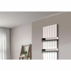 BAUHAUS Designheizkörper Peking 47 X 180 Cm, 2 Handtuchhalter (50 Mm) Glänzend, 1.118 W Bei 75/65/20 °C, Weiß -Sanitärinstallation Verkaufsladen 12 3110