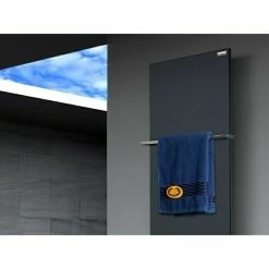 BAUHAUS Designheizkörper Manhattan 3 47 X 180 Cm, Mit 1 Handtuchhalter (15 Mm), 1.118 W Bei 75/65/20 °C, Anthrazit -Sanitärinstallation Verkaufsladen 12 3118