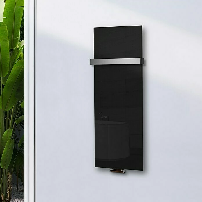 BAUHAUS Designheizkörper Montevideo 47 X 120 Cm, Mit 1 Handtuchhalter (50 Mm), 799 W Bei 75/65/20 °C, Schwarz 7 BAUHAUS Designheizkörper Montevideo 47 X 120 Cm, Mit 1 Handtuchhalter (50 Mm), 799 W Bei 75/65/20 °C, Schwarz – Bild 5