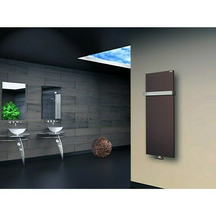 BAUHAUS Designheizkörper Manhattan 2 47 X 120 Cm, Mit 1 Handtuchhalter (50 Mm), 799 W Bei 75/65/20 °C, Braun 3 BAUHAUS Designheizkörper Manhattan 2 47 X 120 Cm, Mit 1 Handtuchhalter (50 Mm), 799 W Bei 75/65/20 °C, Braun