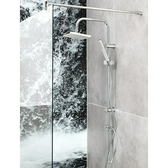 BAUHAUS Mixomat Duschsystem Boston Anzahl Strahlarten: 1 Stk., Chrom 4 BAUHAUS Mixomat Duschsystem Boston Anzahl Strahlarten: 1 Stk., Chrom – Bild 2