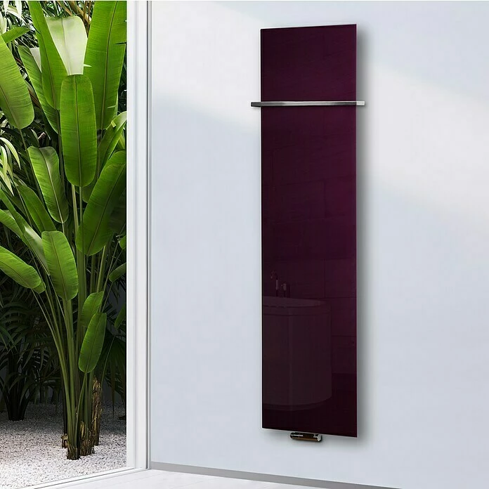 BAUHAUS Designheizkörper Montevideo 47 X 180 Cm, Mit 1 Handtuchhalter (15 Mm), 1.118 W Bei 75/65/20 °C, Purpur Violett 7 BAUHAUS Designheizkörper Montevideo 47 X 180 Cm, Mit 1 Handtuchhalter (15 Mm), 1.118 W Bei 75/65/20 °C, Purpur Violett – Bild 5