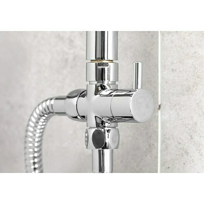 BAUHAUS Mixomat Duschsystem Boston Anzahl Strahlarten: 1 Stk., Chrom 6 BAUHAUS Mixomat Duschsystem Boston Anzahl Strahlarten: 1 Stk., Chrom – Bild 4