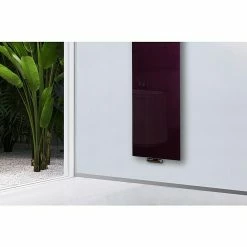 BAUHAUS Designheizkörper Montevideo 47 X 180 Cm, Mit 2 Handtuchhalter (50 Mm), 1.118 W Bei 75/65/20 °C, Purpur Violett -Sanitärinstallation Verkaufsladen 12 3204