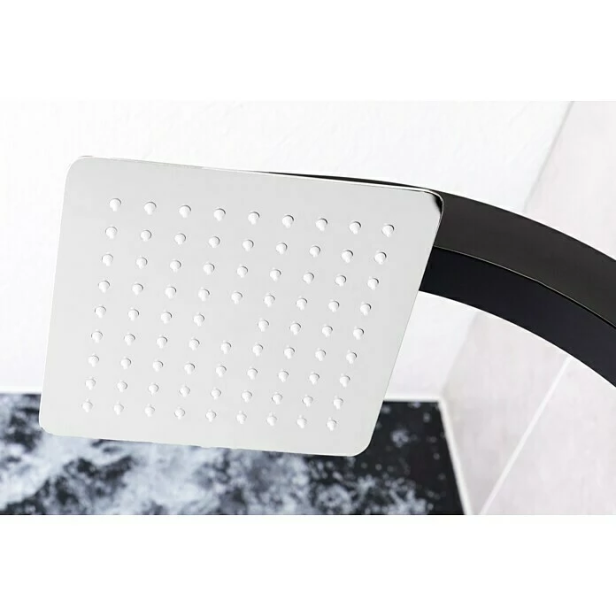 BAUHAUS Mixomat Duschpaneel Cityline 2.0 Höhe: 120 Cm, Mit Umsteller, Chrom/Schwarz 6 BAUHAUS Mixomat Duschpaneel Cityline 2.0 Höhe: 120 Cm, Mit Umsteller, Chrom/Schwarz – Bild 4