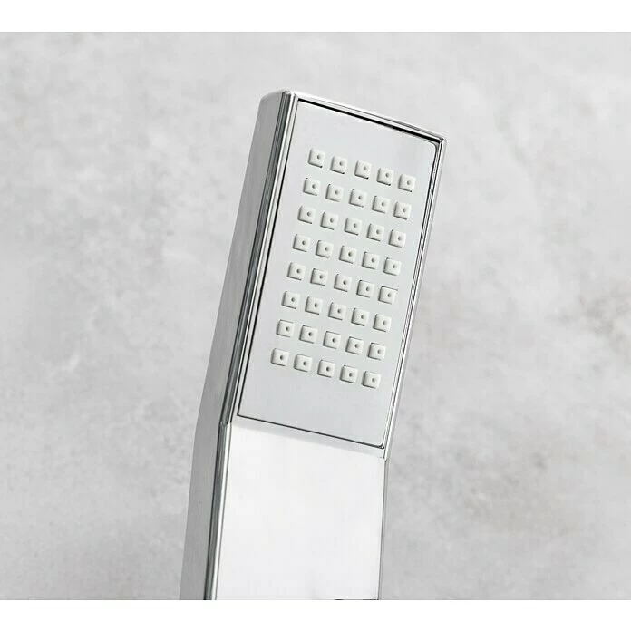 BAUHAUS Mixomat Duschpaneel Cityline 2.0 Höhe: 120 Cm, Mit Umsteller, Chrom/Schwarz 8 BAUHAUS Mixomat Duschpaneel Cityline 2.0 Höhe: 120 Cm, Mit Umsteller, Chrom/Schwarz – Bild 6