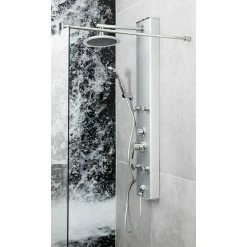 BAUHAUS Camargue Duschpaneel Texel 2.0 Höhe: 120 Cm, Mit Einhebelmischer, Weiß -Sanitärinstallation Verkaufsladen 12 410