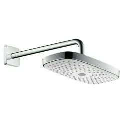 BAUHAUS Hansgrohe Kopfbrausen-Set Raindance Select E 300 16 X 30 Cm, 15 L/min Bei 3 Bar, Wandmontage, Weiß/Chrom