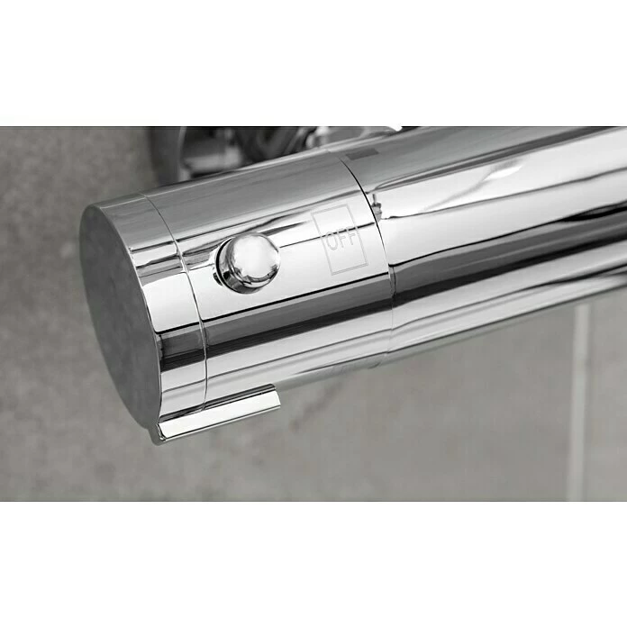 BAUHAUS Camargue Duschsystem Los Angeles Mit Thermostatarmatur, Anzahl Strahlarten: 3 Stk., Chrom 7 BAUHAUS Camargue Duschsystem Los Angeles Mit Thermostatarmatur, Anzahl Strahlarten: 3 Stk., Chrom – Bild 5