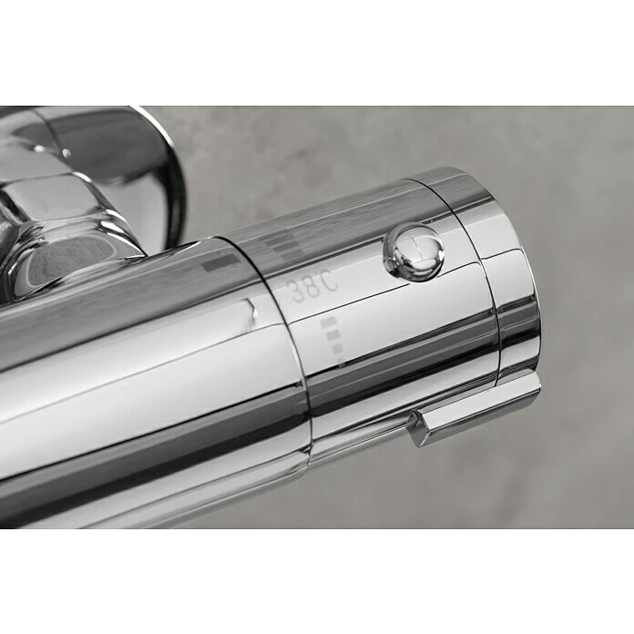 BAUHAUS Camargue Duschsystem Los Angeles Mit Thermostatarmatur, Anzahl Strahlarten: 3 Stk., Chrom 8 BAUHAUS Camargue Duschsystem Los Angeles Mit Thermostatarmatur, Anzahl Strahlarten: 3 Stk., Chrom – Bild 6