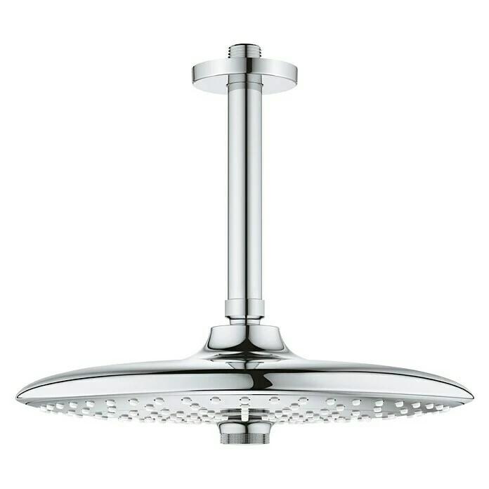 BAUHAUS Grohe Euphoria Kopfbrausen-Set 260 Durchmesser: 26 Cm, 9,5 L/min Bei 3 Bar, Deckenmontage, Chrom 3 BAUHAUS Grohe Euphoria Kopfbrausen-Set 260 Durchmesser: 26 Cm, 9,5 L/min Bei 3 Bar, Deckenmontage, Chrom