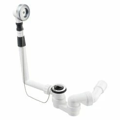 BAUHAUS Ab- & Überlaufgarnitur 1½″, Kunststoff, Geeignet Für: Handelsübliche Badewannen