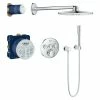 BAUHAUS Grohe Grohtherm SmartControl Duschsystem Mit Mischer, Anzahl Strahlarten: 3 Stk., Chrom, Form Kopfbrause: Rund -Sanitärinstallation Verkaufsladen 12 507